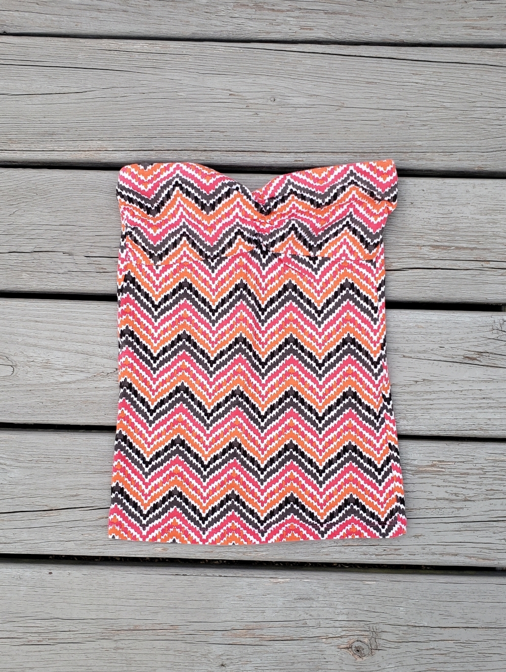Rue 21 Chevron Strapless Tube Top Size Small